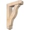 Ekena Millwork Funston Arts and Crafts Smooth Bracket w/ Offset Brace, Douglas Fir, 5 1/2"W x 20"D x 28"H BKT0604X20X28FST03SDF - alternate 1